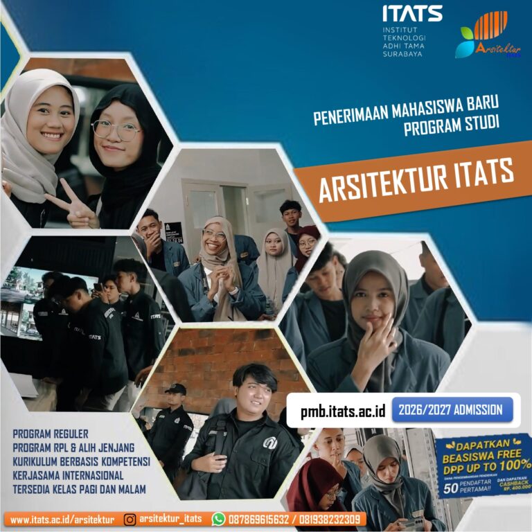 Pamflet Arsitektur ITATS 2026 2027 Admission_