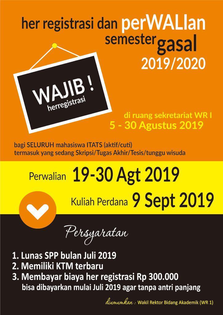 Her Registrasi Semester Gasal 2019/2020