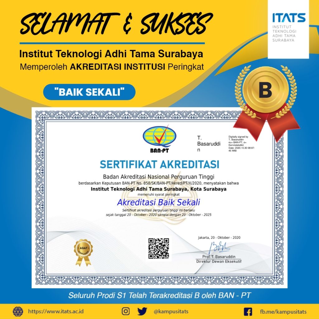 Selamat dan Sukses untuk ITATS – Program Studi Teknik Elektro ITATS