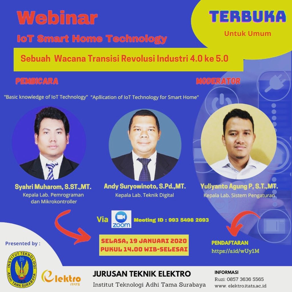 WEBINAR TEKNIK ELEKTRO ITATS – Program Studi Teknik Elektro ITATS