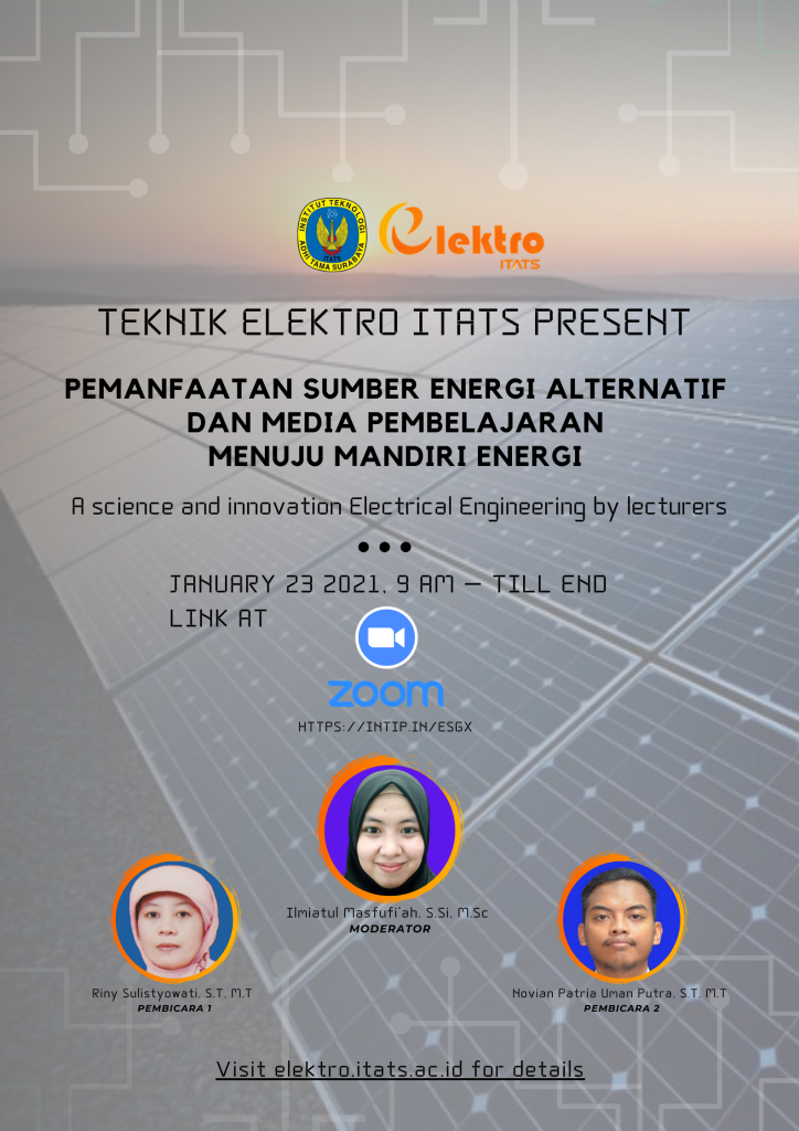 WEBINAR TEKNIK ELEKTRO – Program Studi Teknik Elektro ITATS