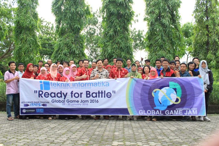 Foto Bersama Dosen, Ketua Jurusan, Mahasiswa, dan Rektor ITATS