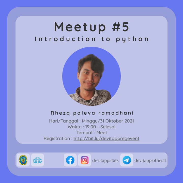 Meetup #5 DevITApp, Introduction to Python