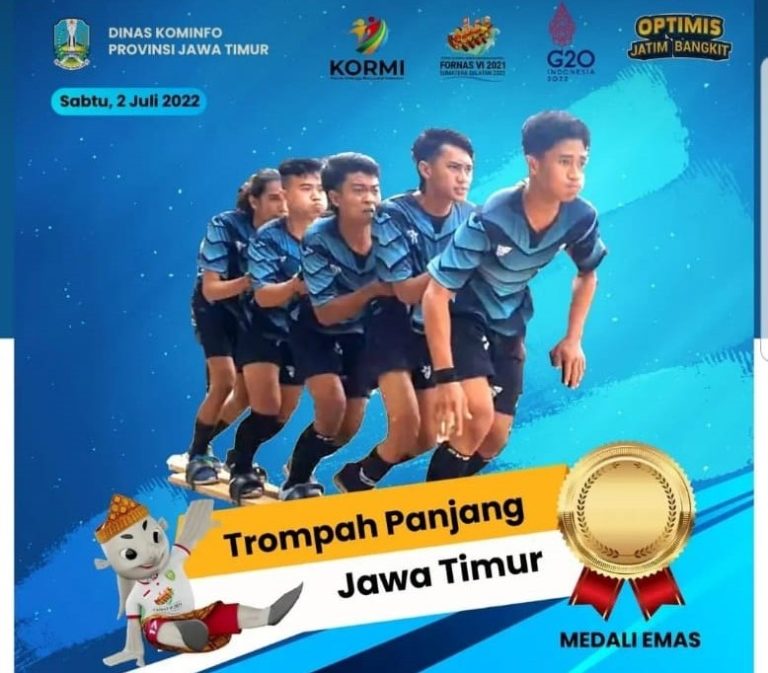 MAHASISWA TEKNIK INFORMATIKA SUMBANG  MEDALI EMAS TEROMPAH PANJANG – FESTIVAL OLAHRAGA REKREASI NASIONAL DI PALEMBANG 2022