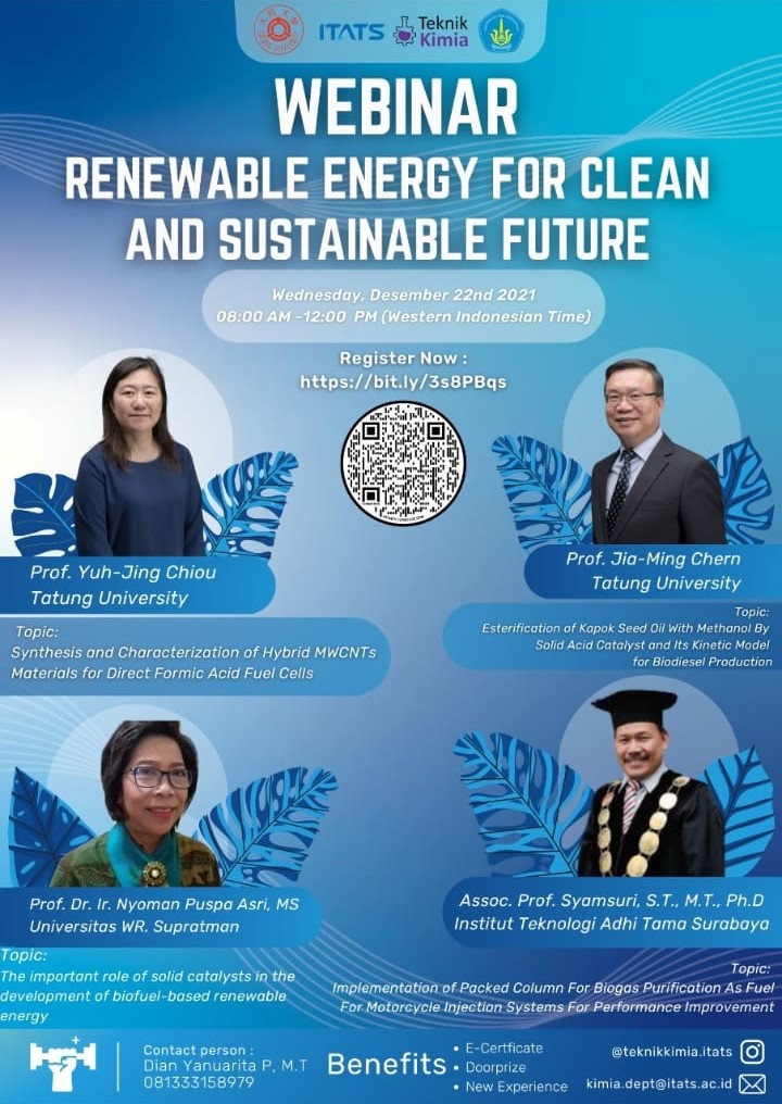 WEBINAR KERJASAMA ANTARA INSITUT TEKNOLOGI ADHI TAMA SURABAYA-UNIVERSITAS WR SUPRATMAN-UNIVERSITAS TATUNG,TAIWAN