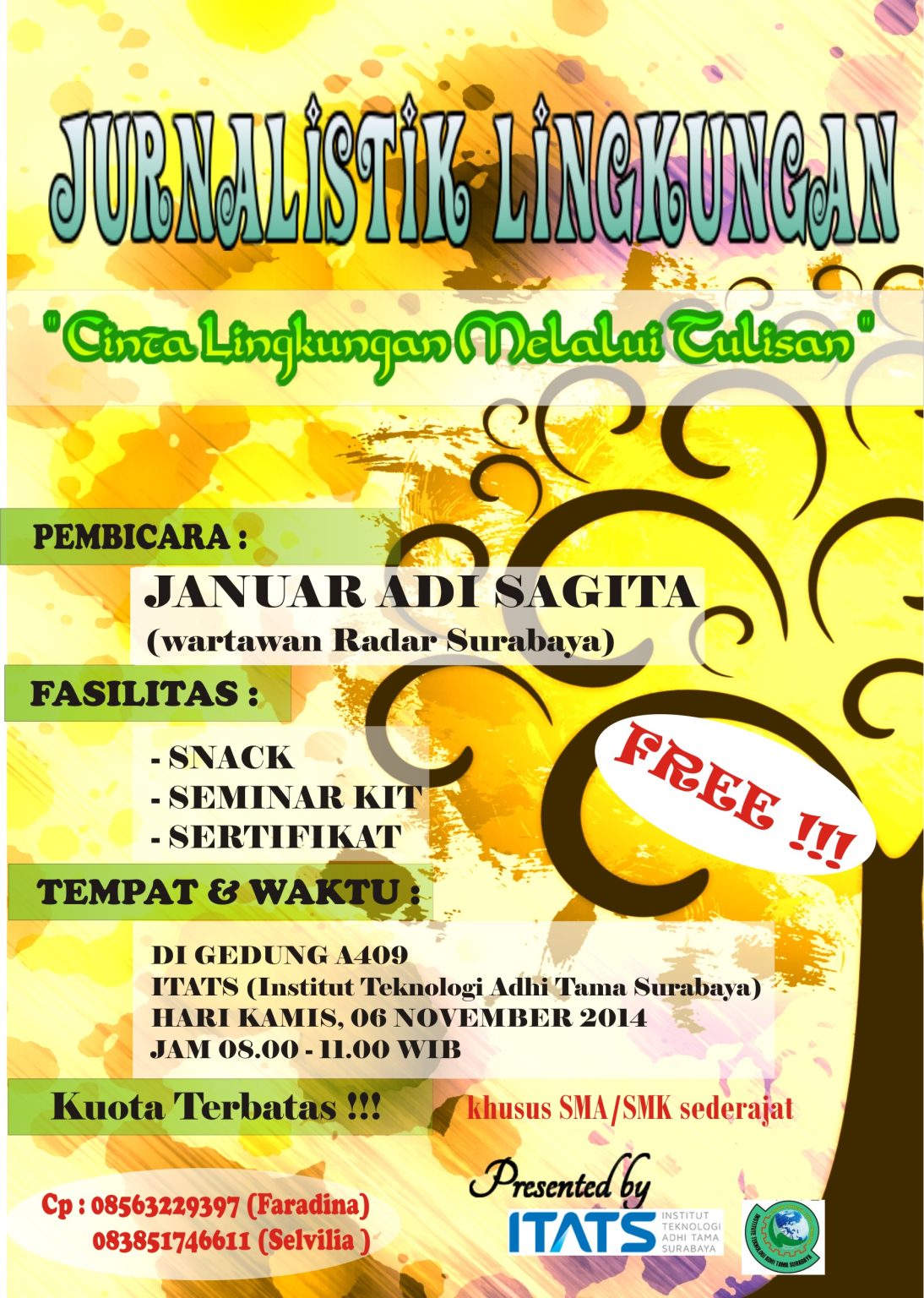 Ayo Ikuti…..Pelatihan Jurnalistik Lingkungan [Gratis] dengan tema ...