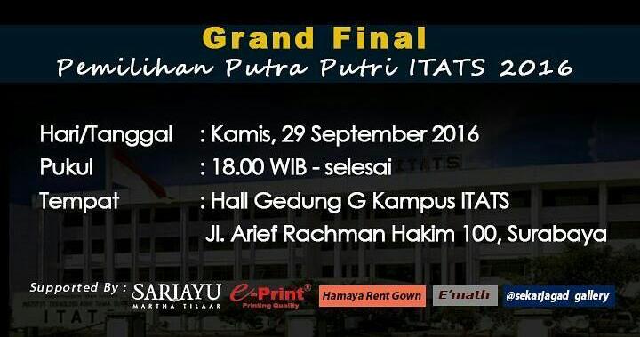 Datang dan Dukung Wakil Teknik Lingkungan dalam Grand Final Putra-Putri Kampus 2016