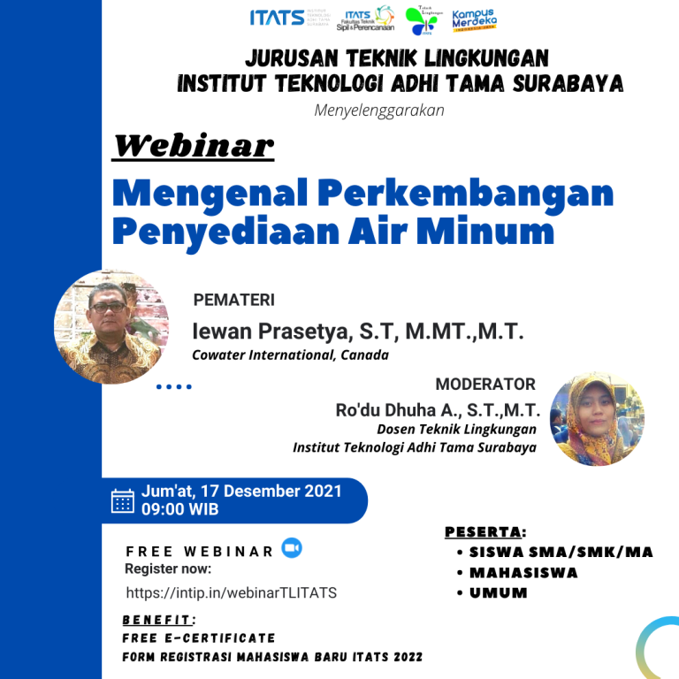 Webinar “Mengenal Perkembangan Penyediaan Air Minum”