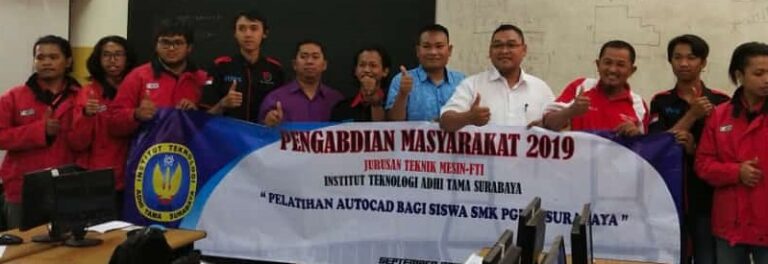 Pelatihan AutoCAD bagi Siswa SMK PGRI 4 Surabaya 2019