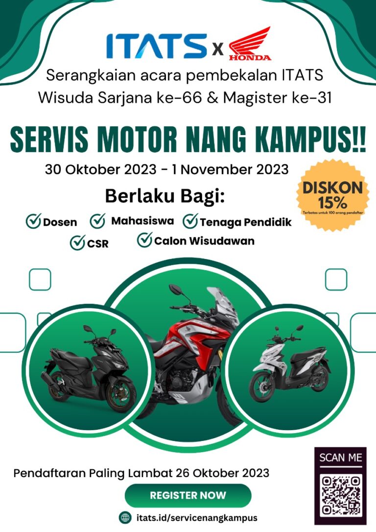 Servis Motor nang Kampus, Kerjasama ITATS & AHASS Honda