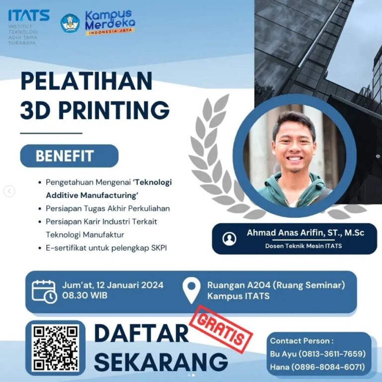 Publikasi Pelatihan 3D Printing Januari 2024