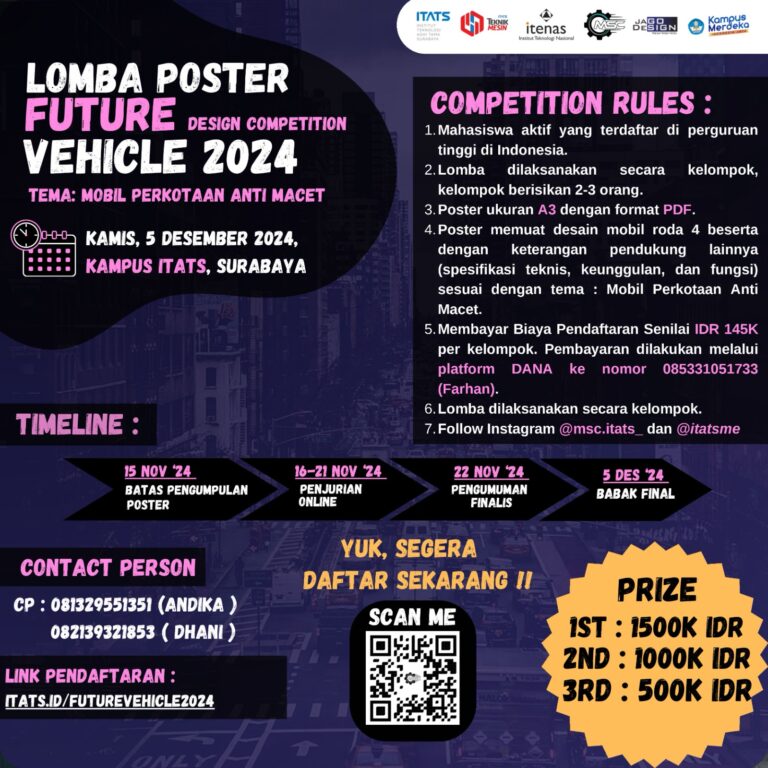 Pembukaan Pendaftaran Future Vehicle Design Competition 2024