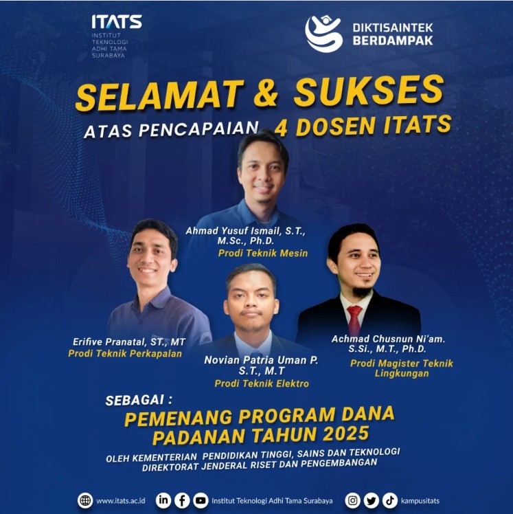 Selamat Kepada Pemenang Program Dana Padanan DIKTISAINTEK Tahun 2025
