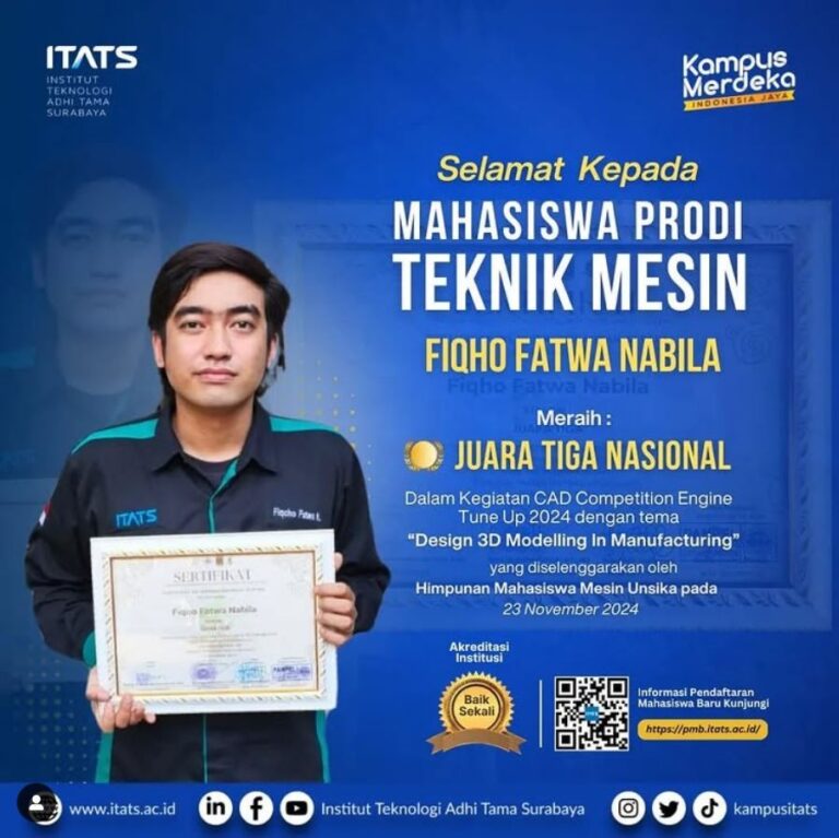 Selamat atas Prestasi Nasional Mahasiswa dalam CAD Competition Engine Tune Up 2024