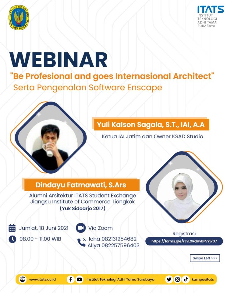 Mengenal Lebih Jauh Profesi Arsitek Melalui Webinar “Be a Professional & Goes to International”