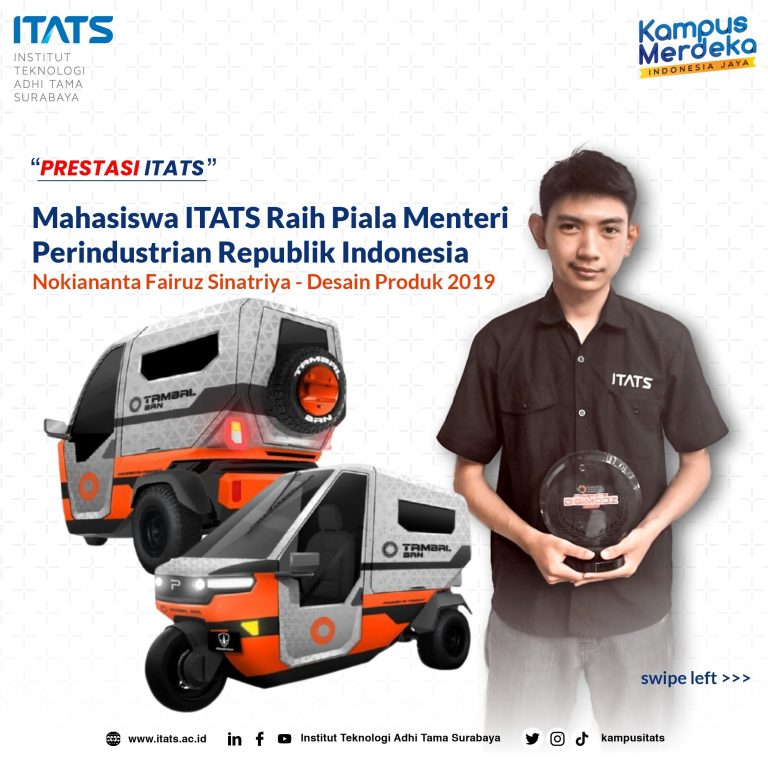 Mahasiswa ITATS Raih Piala Menteri Perindustrian Republik Indonesia