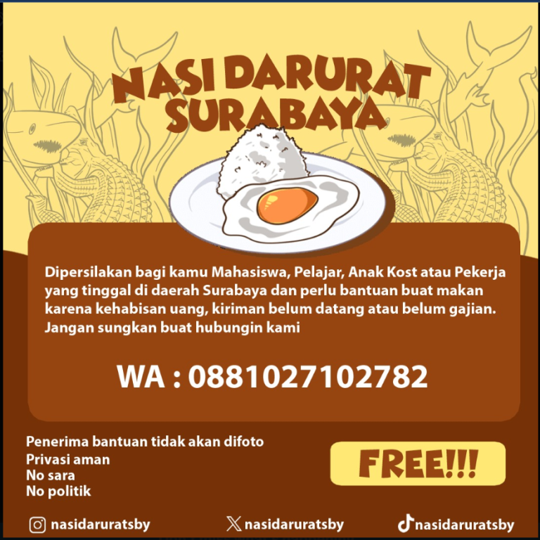 Mahasiswa Teknik Lingkungan ITATS Inisiasi Program “Nasi Darurat” untuk Mahasiswa dan Pekerja yang Membutuhkan