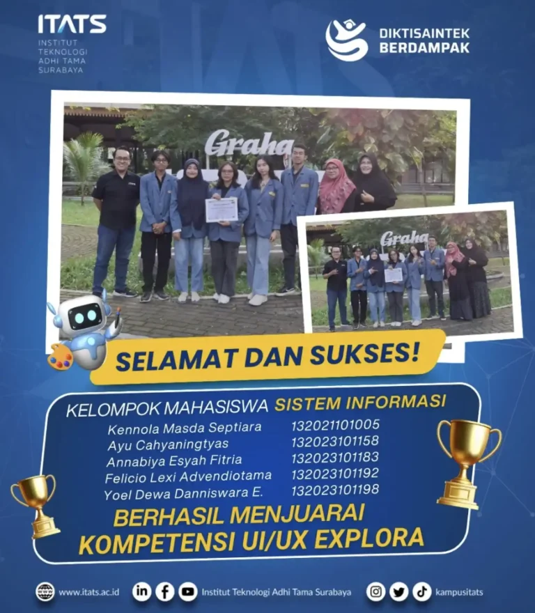 Kelompok Mahasiswa Sistem Informasi Raih Prestasi Membanggakan di Ajang UI/UX Explora